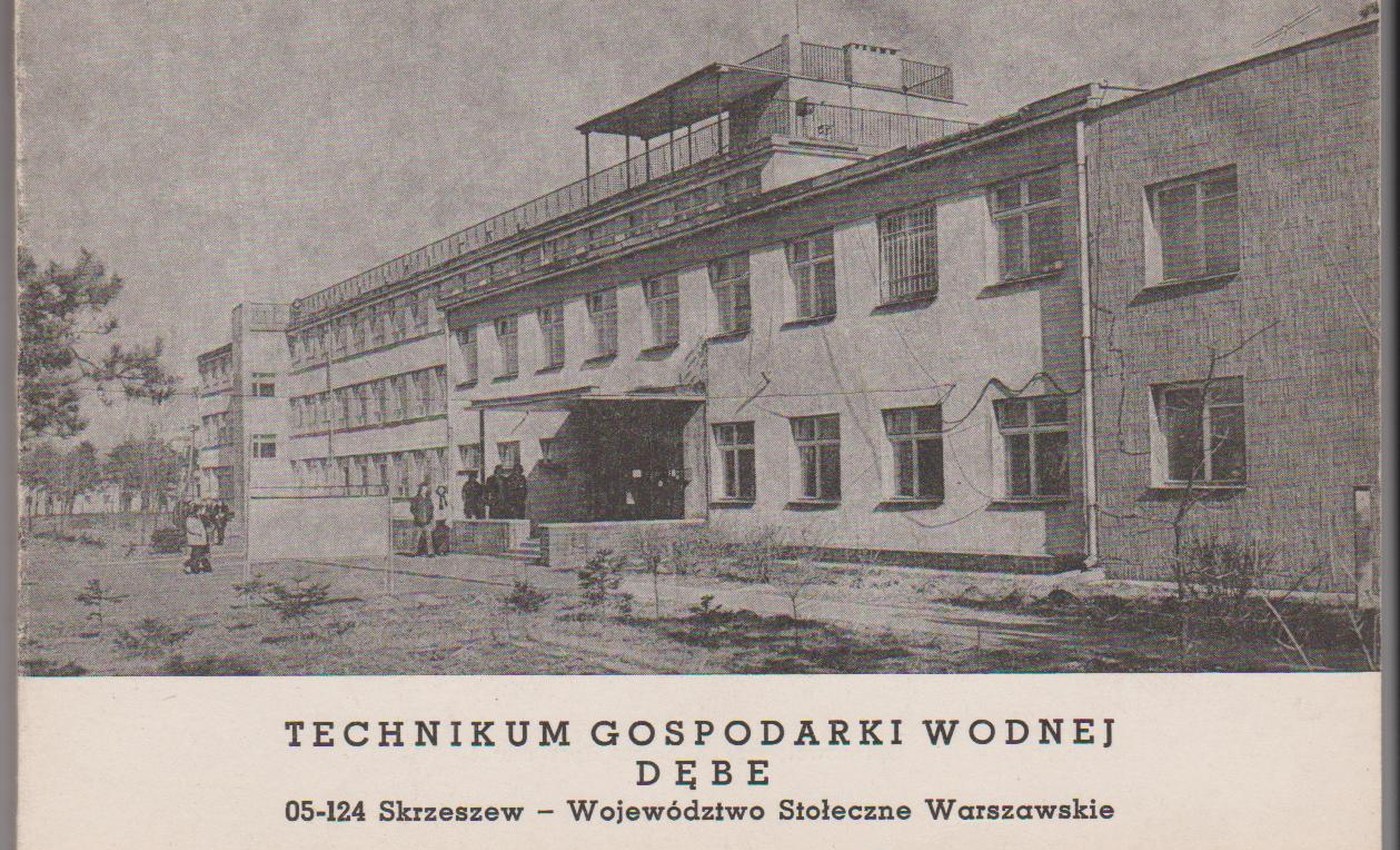 Archiwalne zdjęcie budynku Technikum Gospodarki Wodnej w Dębem